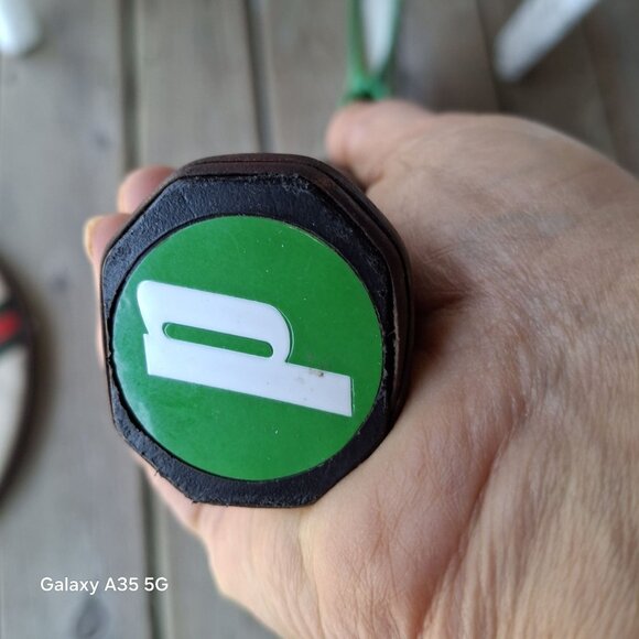 Prince Classic Tennis Racket Aluminum Frame Vintage 4 1/4 Grip Green & White - Picture 4 of 7